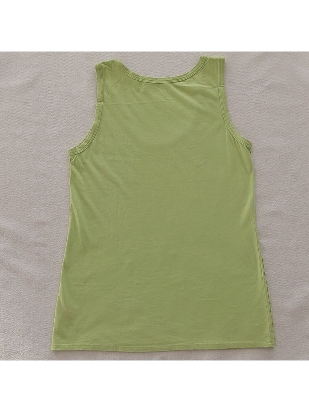 Lime Green Sleeveless Top - Picture 2 of 5